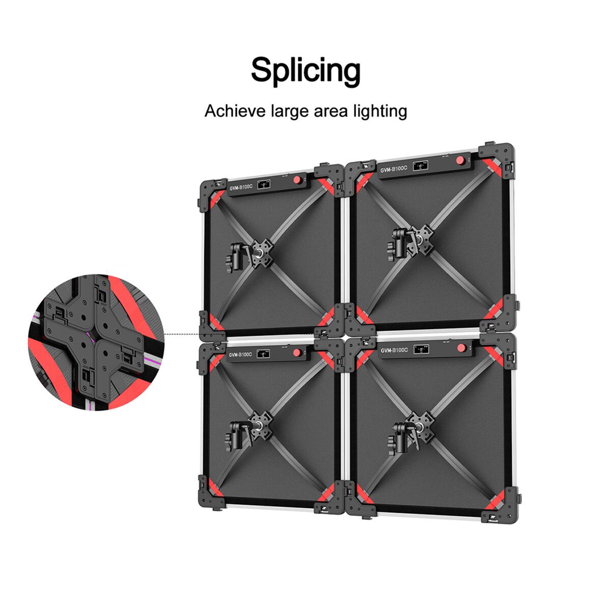 Splicing  
Achieve large area lighting  
GVM81000  
GVM-8100C