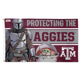 WinCraft - Texas A&M Aggies 3' x 5' Star Wars Mandalorian Deluxe Single-Sided Flag - Multicolor