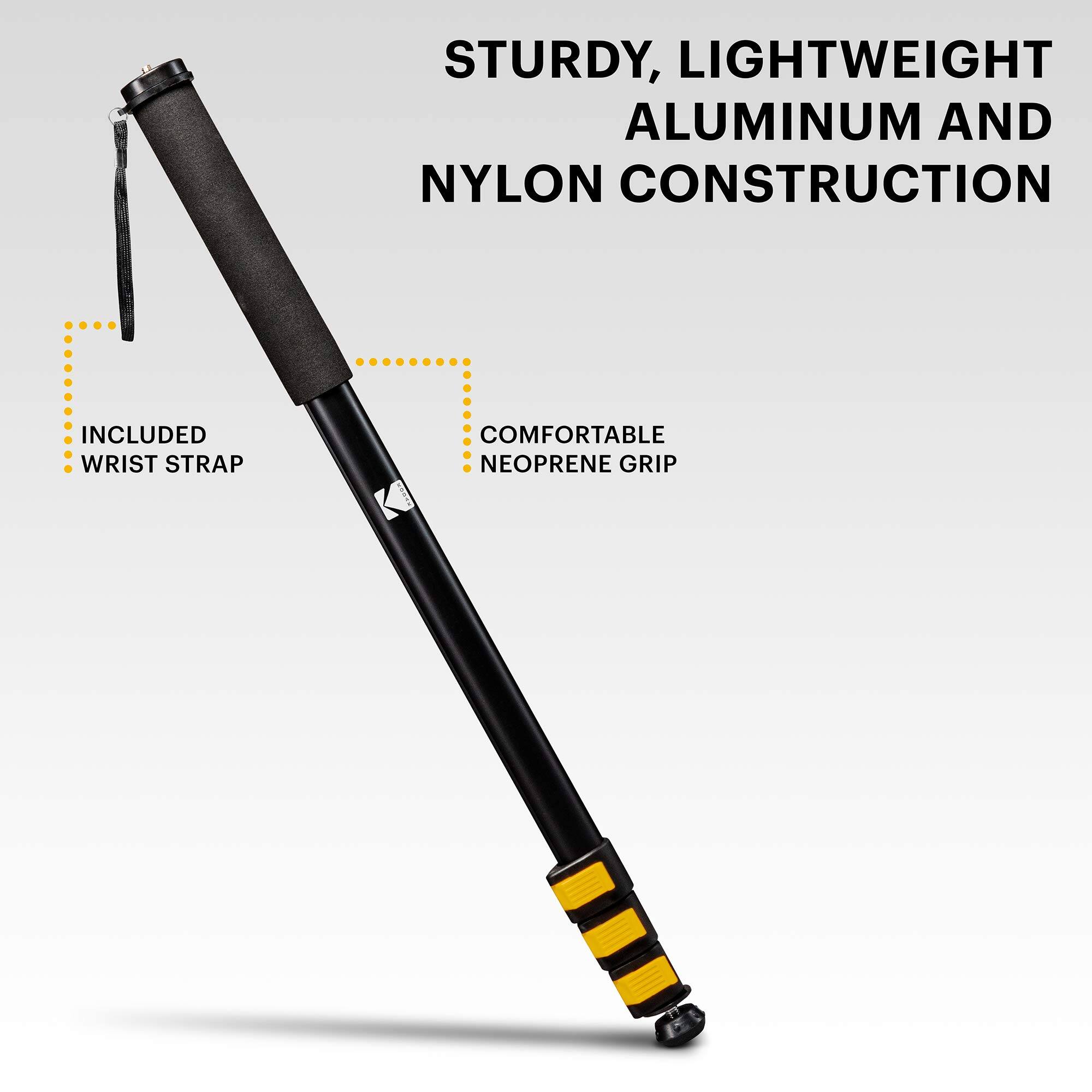 STURDY, LIGHTWEIGHT ALUMINUM AND NYLON CONSTRUCTION

INCLUDED WRIST STRAP

COMFORTABLE NEOPRENE GRIP