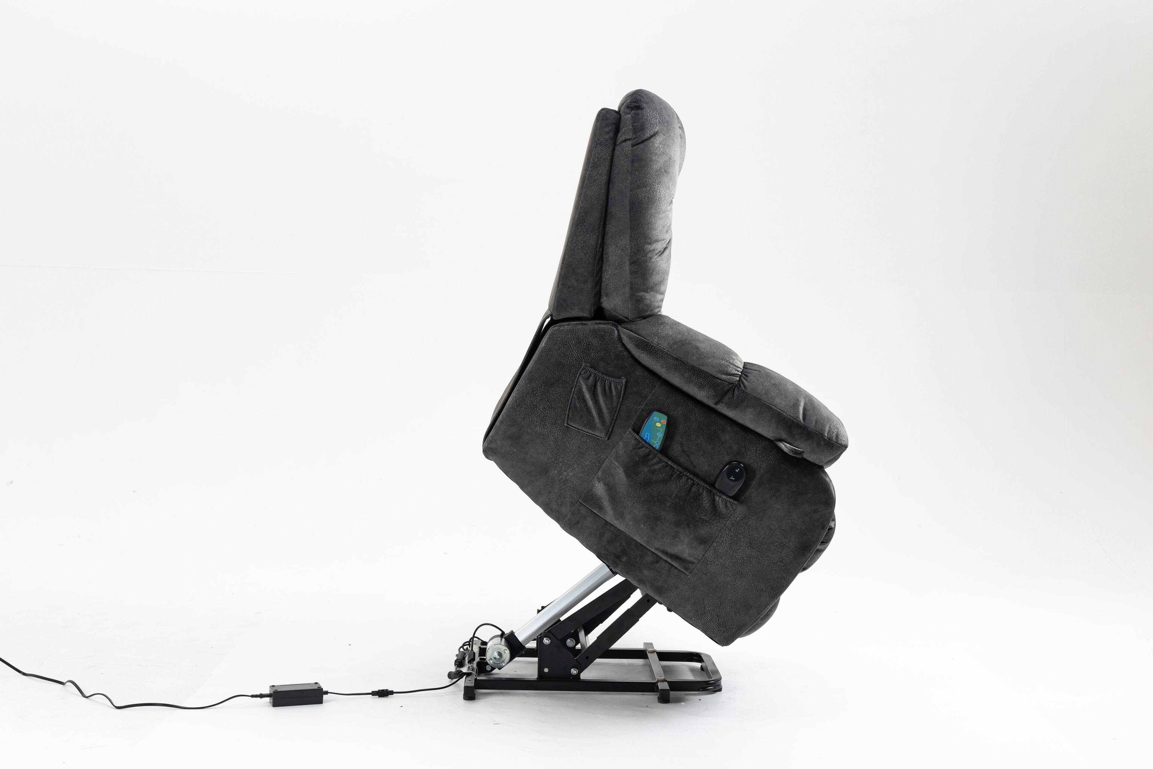 Alt View 2. APRILSOUL - Recliners Lift Chair Relax Sofa Chair Living Room Power Electric Reclining for Elderly - Blue.