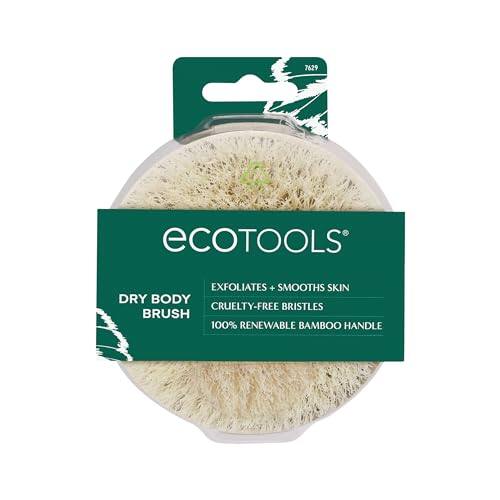 7629 EcOTOOLS EXFOLIATES + SMOOTHS SKIN DRY BODY CRUELTY-FREE BRISTLES BRUSH 100% RENEWABLE BAMBOO HANDLE