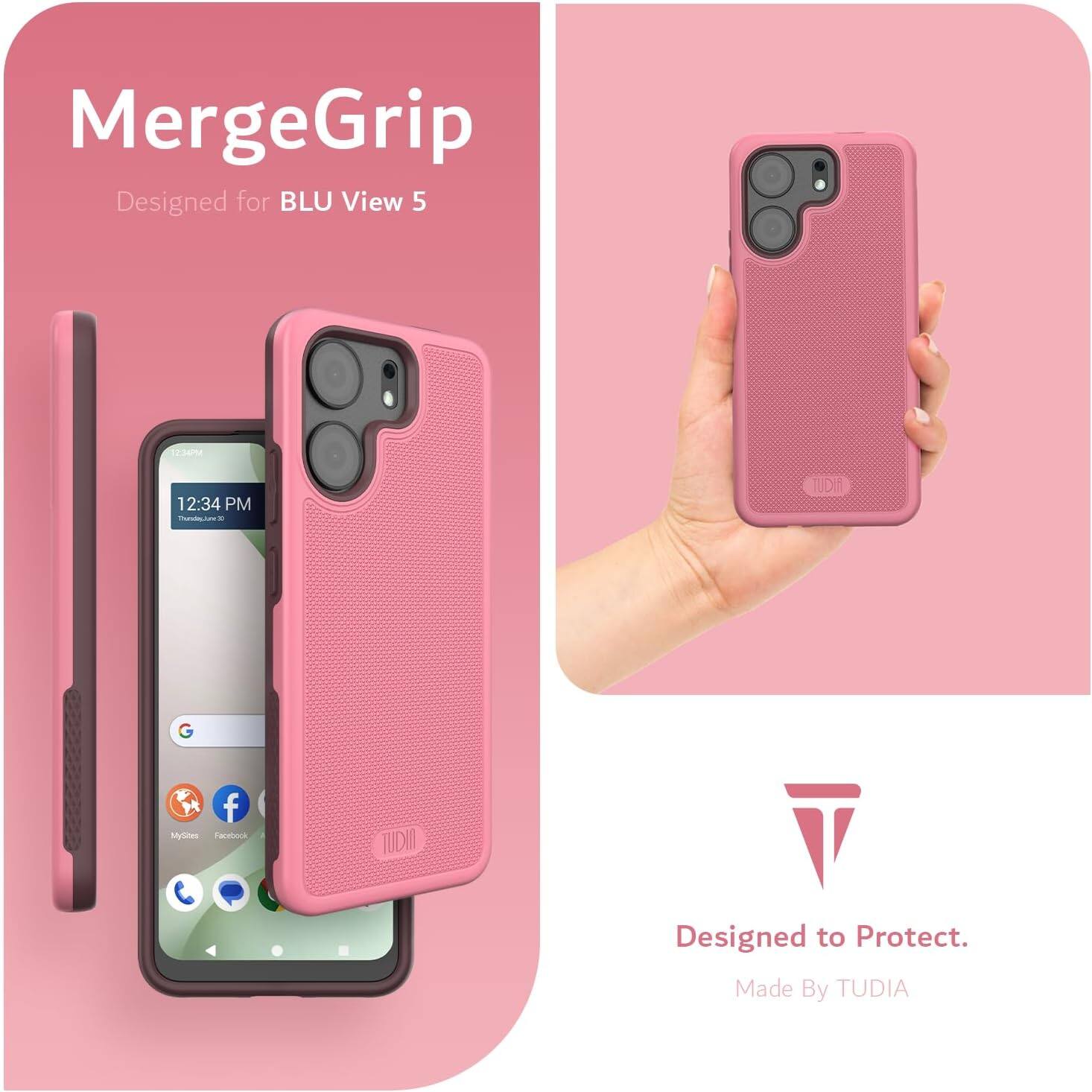 MergeGrip  
Designed for BLU View 5  

Designed to Protect.  
Made By TUDIA