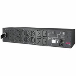 APC - NetShelter Metered Rack PDU, 2U, 5.0kW, 208V, 30A, 12 C13 and 4 C19 outlet - Metered - NEMA L6-30P - 12 x IEC 60320 - Unknown