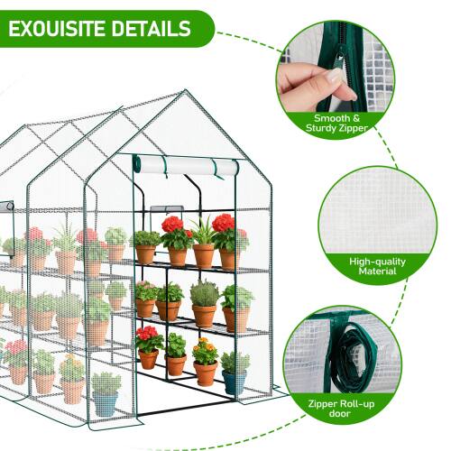 EXQUISITE DETAILS

- Smooth & Sturdy Zipper
- High-quality Material
- Zipper Roll-up door