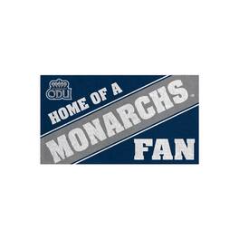 Evergreen Enterprises - Old Dominion Monarchs 16" x 28" Home of a Fan Indoor/Outdoor Logo Turf Mat - Multicolor