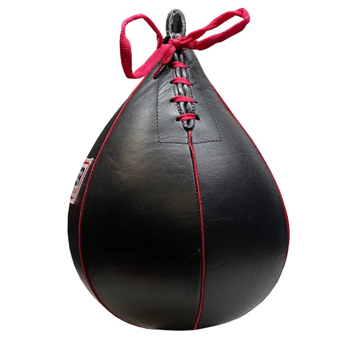Alt View 1. Amber Sporting Goods - Genuine Leather Speed Bag for Boxing MMA & Muay Thai, Heavy-Duty Punching Ball for Reflex Training - Black.