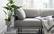 Left. Burrow - Contemporary Range 2-Seat Sofa - Heather Charcoal.