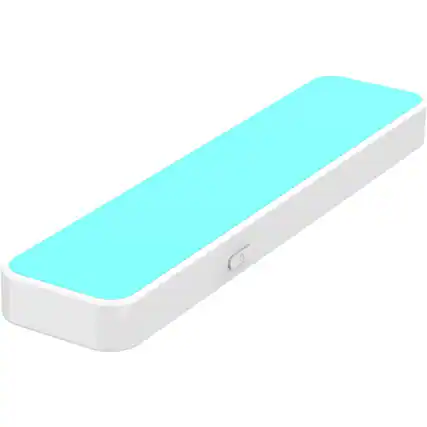 Front. MOSZAR LLC - Bone Conduction Pillow Speaker with Bluetooth, White Noise and Portable Design – White/Blue.