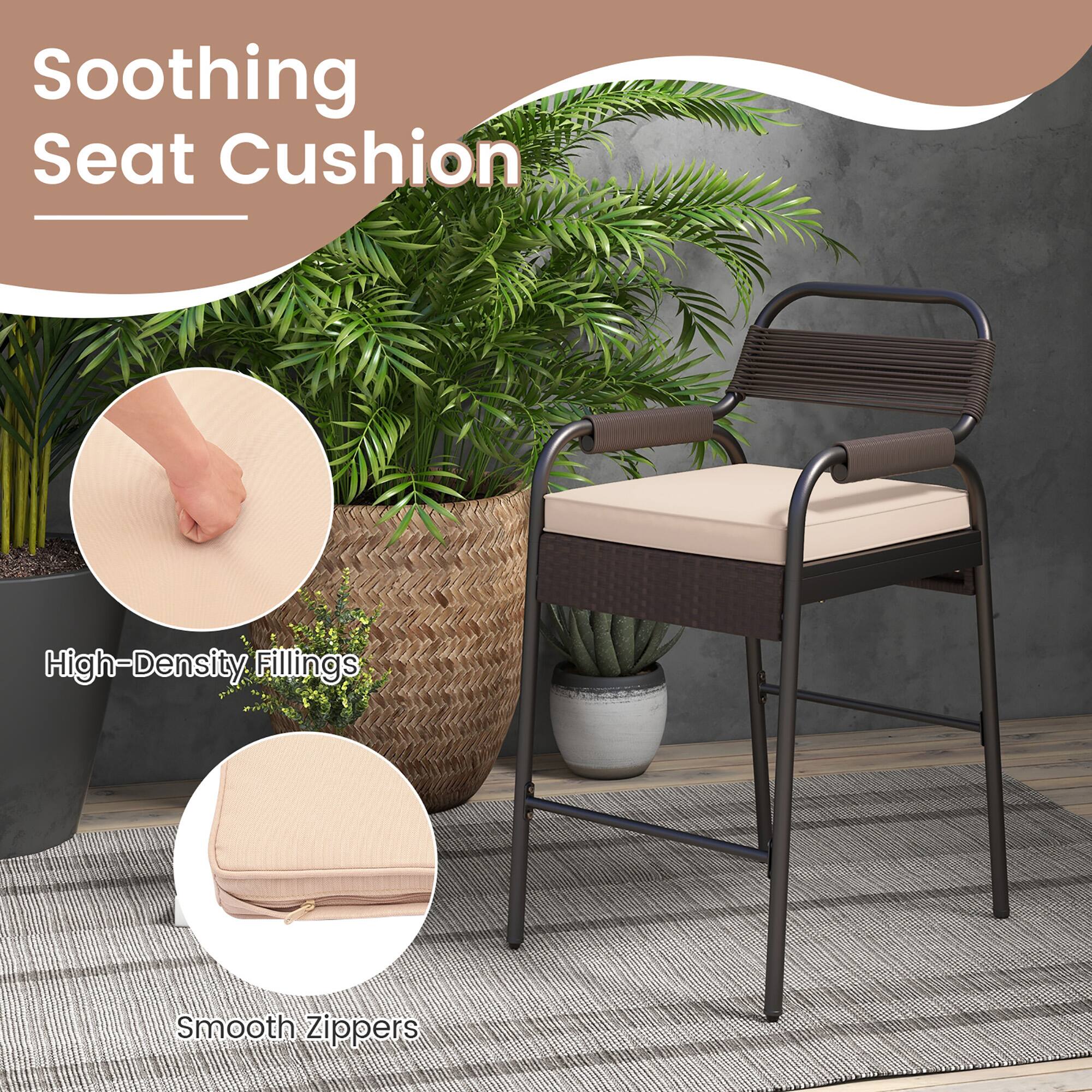 Soothing Seat Cushion
High-Density Fillings
Smooth Zippers