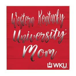 Jardine - Western Kentucky Hilltoppers 10'' x 10'' Mom Plaque - Red