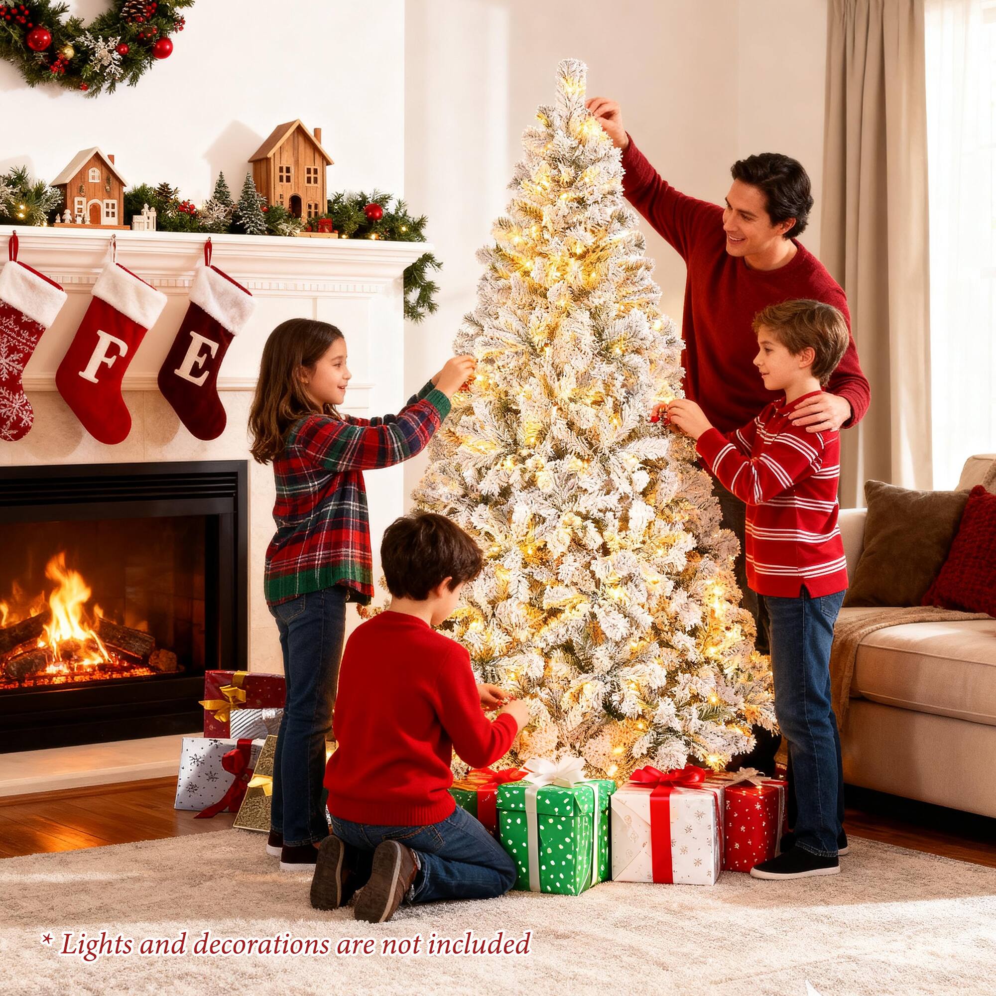 * Lights and decorations are not included