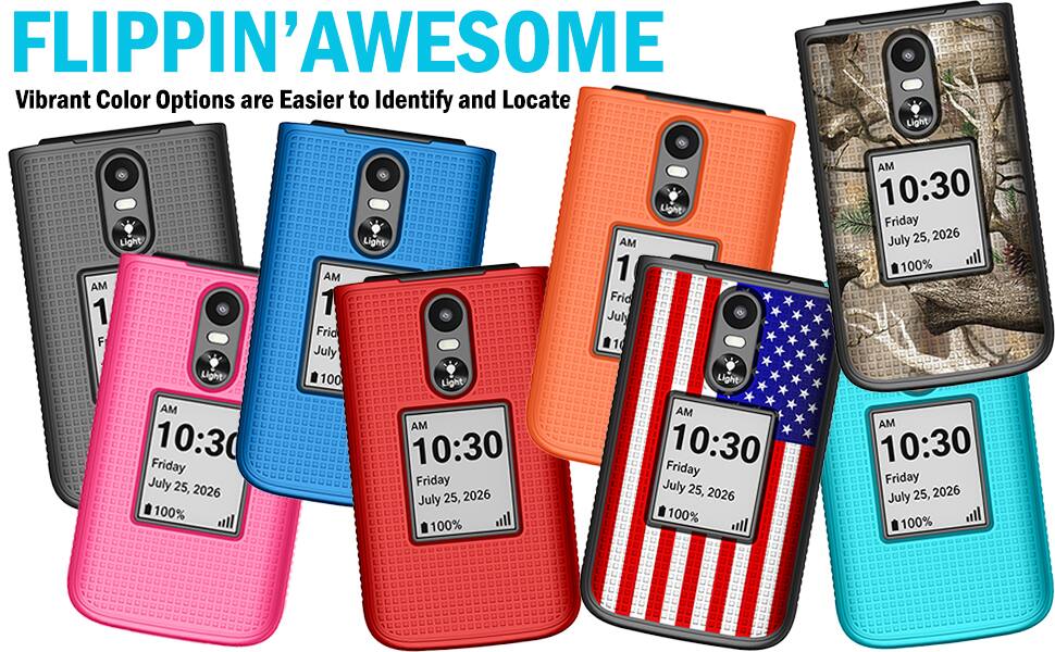 Nakedcellphone Textured Case for Lively Jitterbug Flip 3 Phone Hard ...