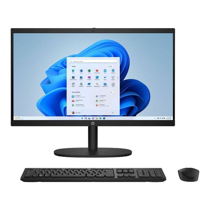 HP - Refurbished Excellent - 22-DG00 22" All-in-One Desktop Pentium Silver J5040 8GB 128GB Windows 11 - Black
