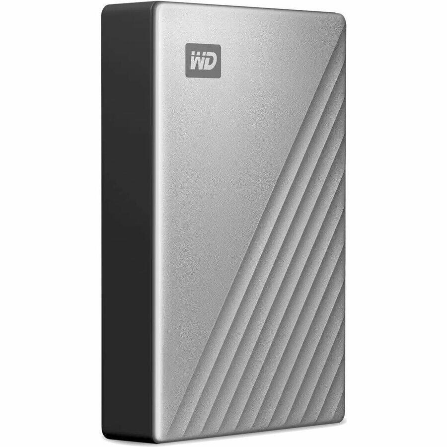 Alt View 3. Western Digital - WD My Passport Ultra WDBGKC0060BSL-WESN 6 TB Portable Hard Drive - 2.5" External - Silver - MAC Device Supported - USB - Silver.