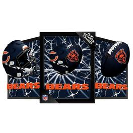 Sporticulture - Chicago Bears 14" x 18" Framed 3D Lenticular Art - Blue