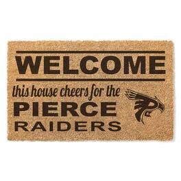 Jardine - Pierce College Raiders 18" x 30" Welcome Doormat - Brown