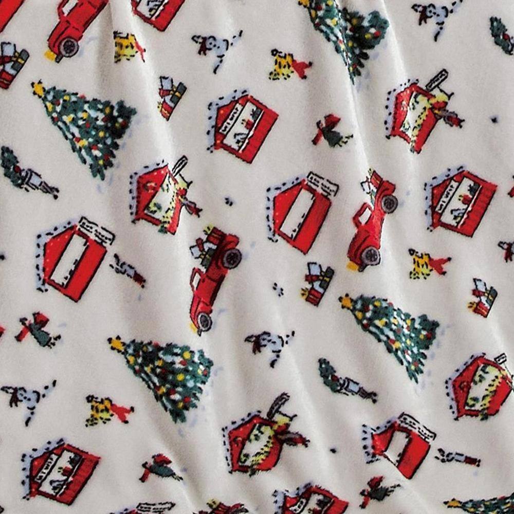 Alt View 2. Noble House - Plazatex Celebrating Christmas Micro plush Decorative All Season Multi Color 50" X 60" Throw Blanket - Multi.