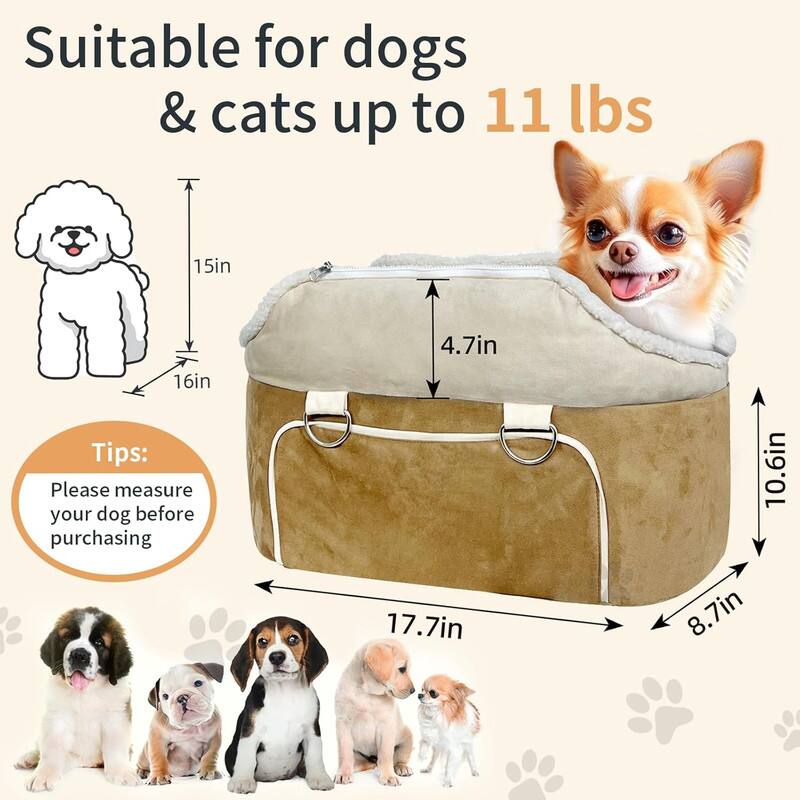 Suitable for dogs & cats up to 11 lbs

15in
16in
4.7in
17.7in
10.6in
8.7in

Tips: Please measure your dog before purchasing