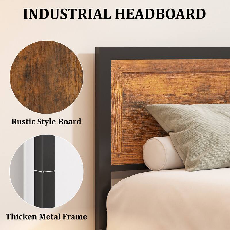 INDUSTRIAL HEADBOARD

Rustic Style Board

Thicken Metal Frame