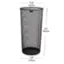 Alt View 12. Mind Reader - Umbrella Stand, Walking Cane, Wrapping Paper, Entryway, Metal Mesh, 10.25"L x 10.25"W x 19.5"H, Set of 2 - Black.