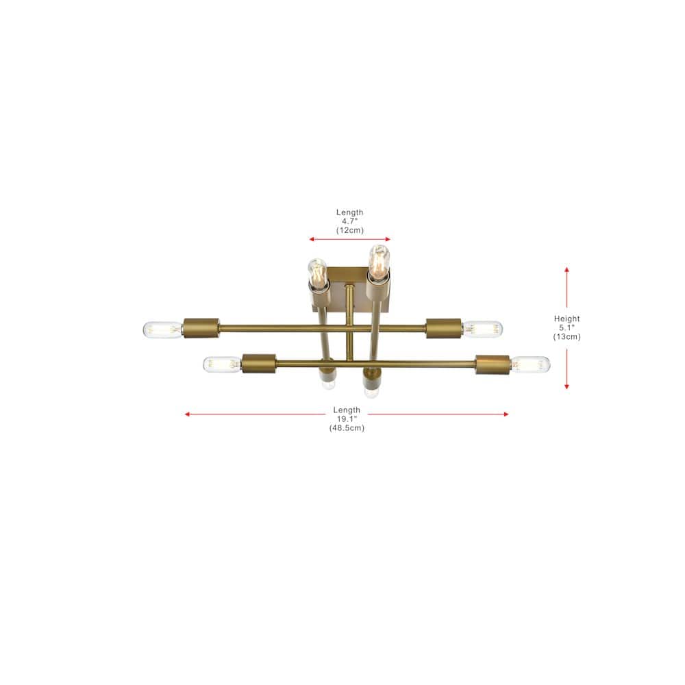 Living District - Script 19 Inch Flush Mount - Satin Gold price history on PriceWatchPro