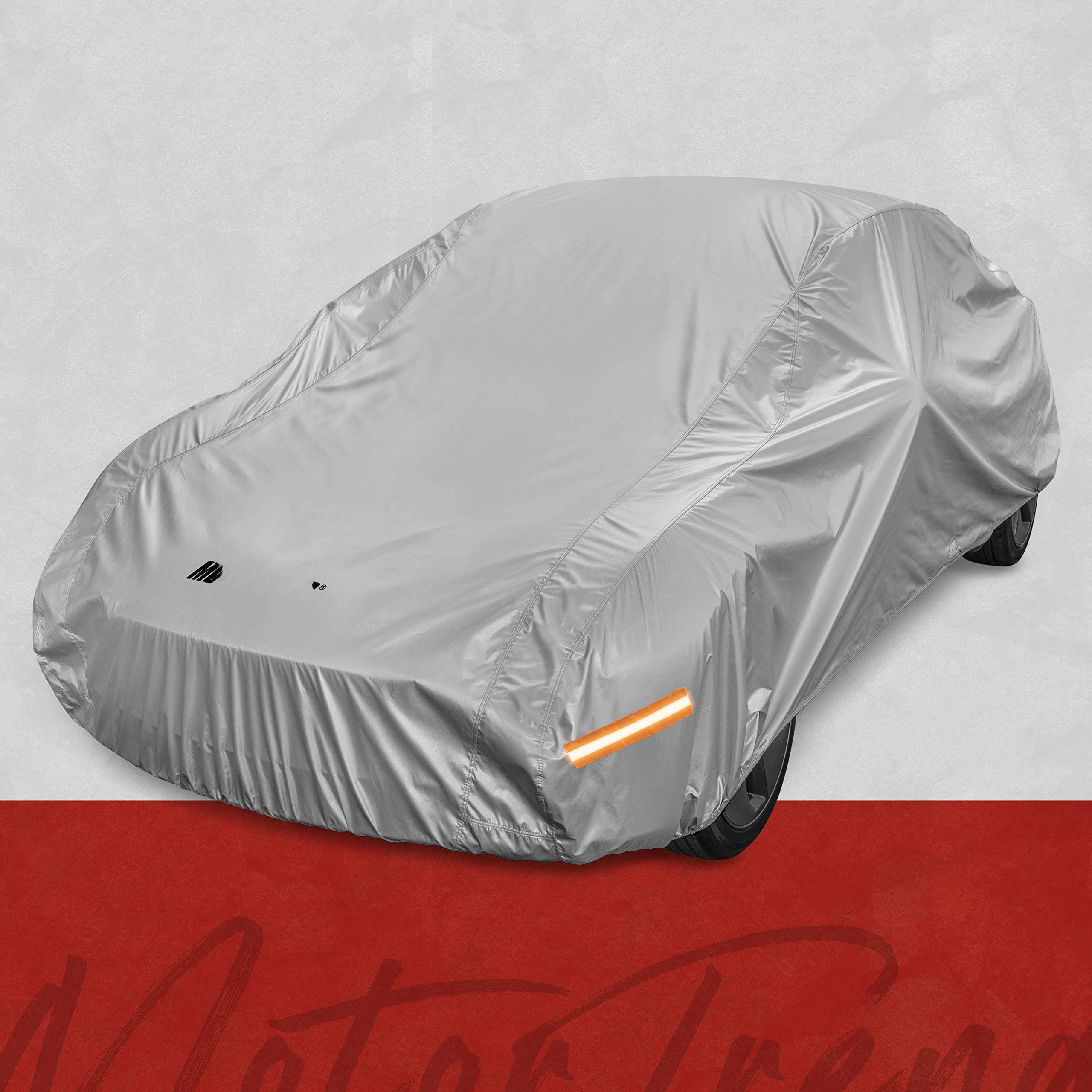 Front. Empire DigiLabs - 6 series Multi layered Heavy Duty Vehicle Car Cover For Suvs Soft Inner Fleece Lining Waterproof Exterior - 185"(L) x 72"(W) x 56"(H).