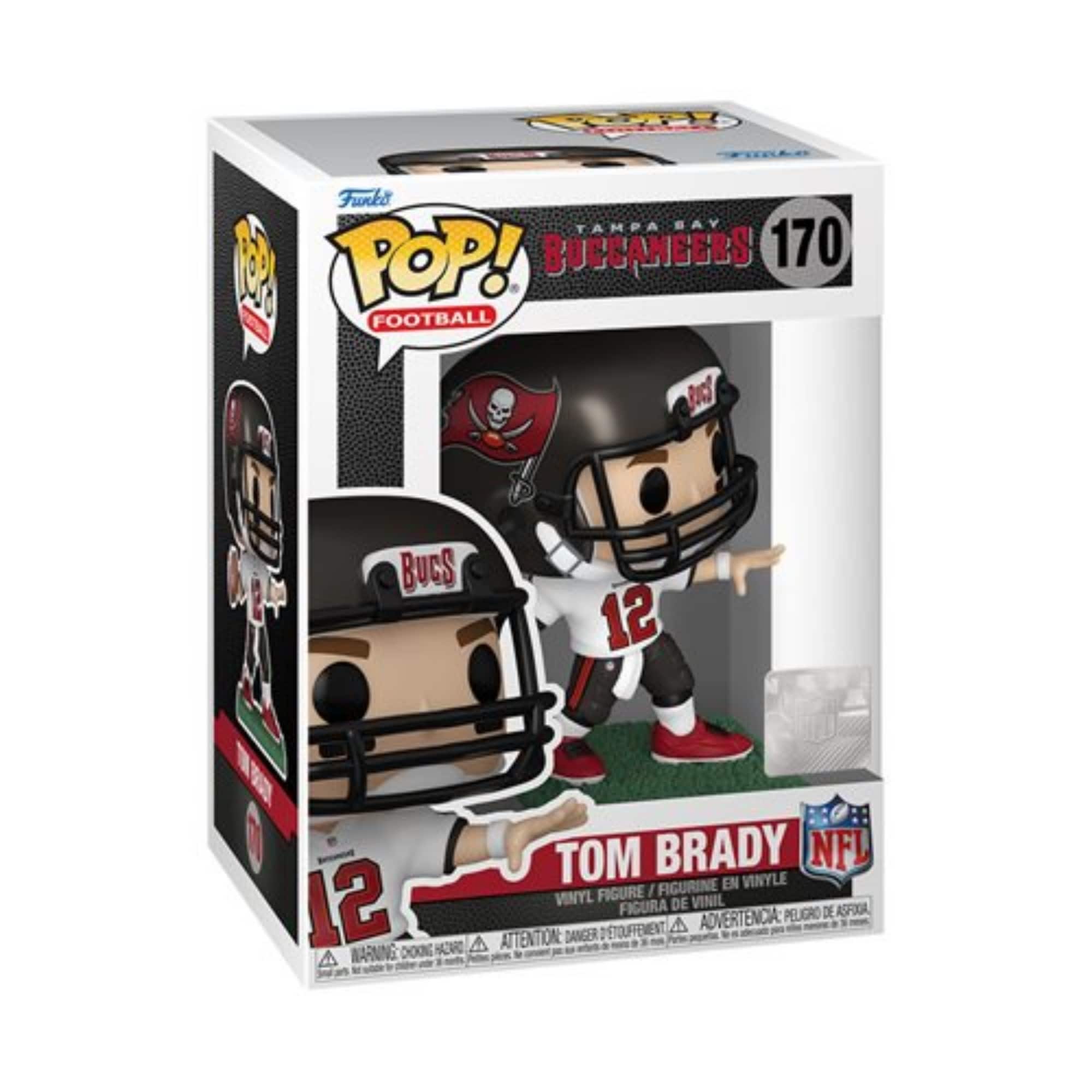 NFL Buccaneers Tom Brady (Away) Funko Pop! Vinyl Figure #170 - Black