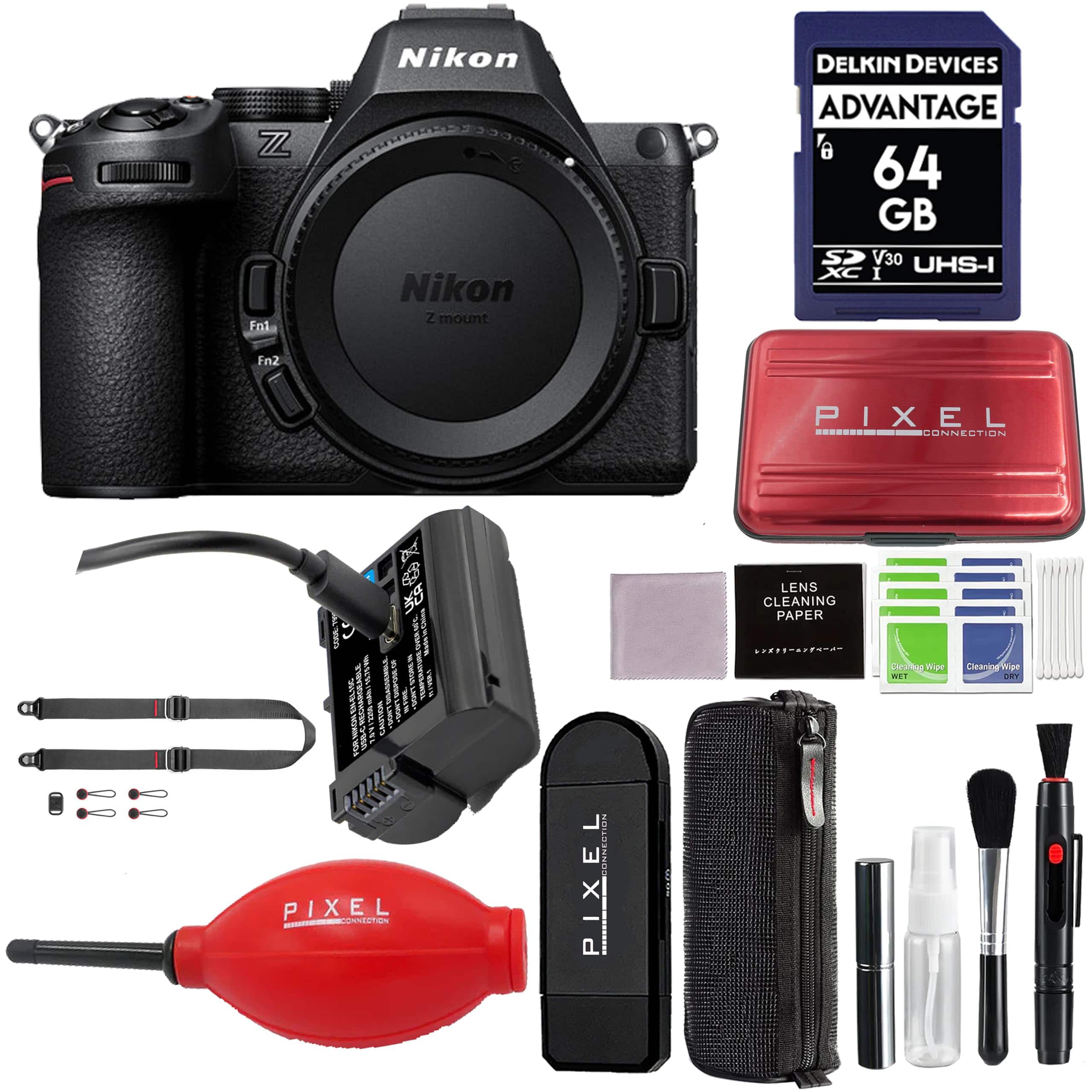 Z5 II Mirrorless Camera with Advanced Accessories and Travel Bundle | 1680 | nikon z5 II - Black