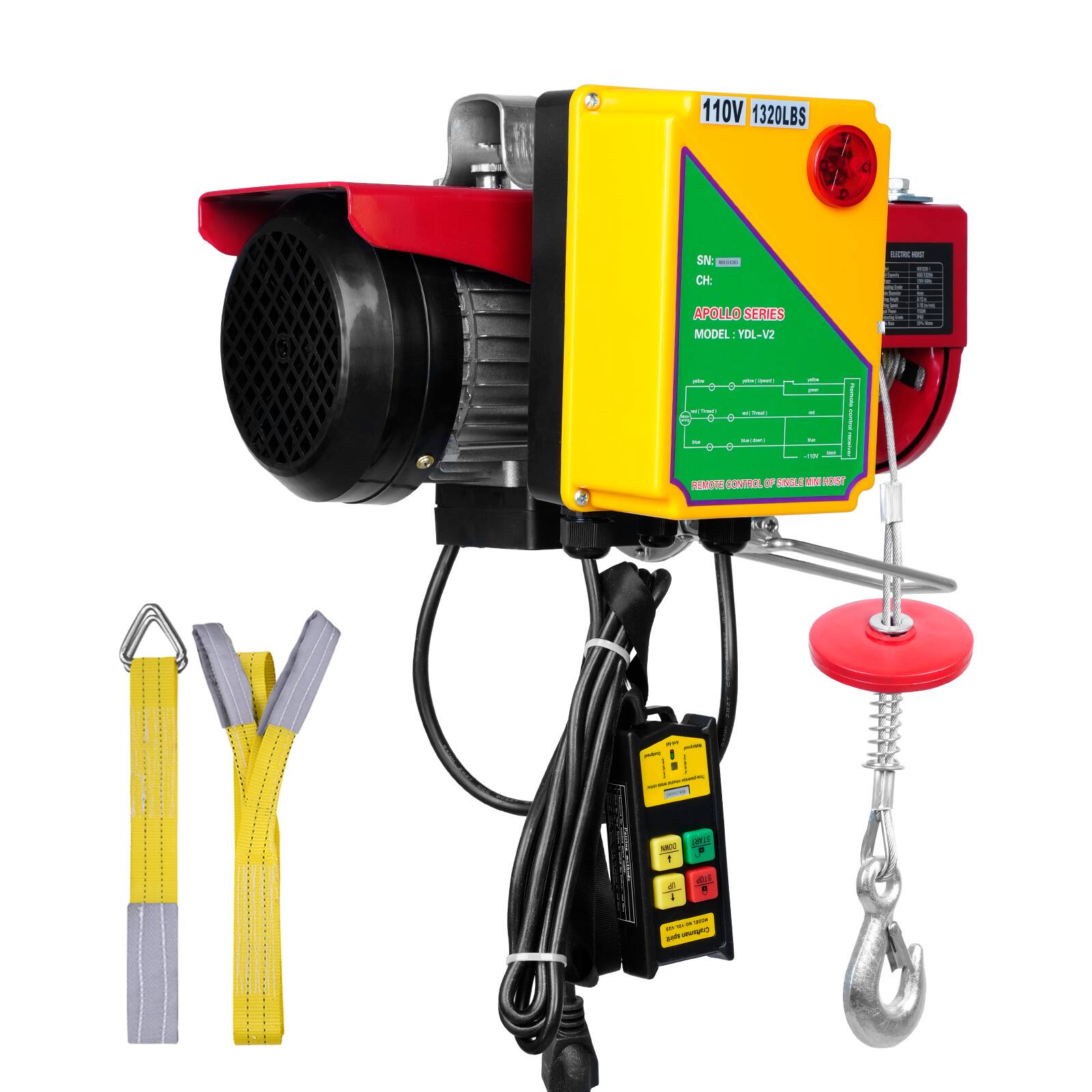 110V 1320LBS  
SN: CH: APOLLO SERIES MODEL YDL-V2  

- in to  
05 - -  Term  
the pizza - artic ~ - freet K Trans - ISSON conot M due) M M my Net  
REMOTE CONTROL OF SINGLE IN HOST  
-  
miny  
START MOO P 1 STOP  
W 27. 300 BY juste. memufico