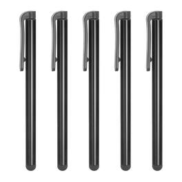 Unique Bargains - 5pcs 7mm Stylus Touch Resistive Screen Pens Universal Resistance Pen for Phone Car Navigation GPS POS - Black