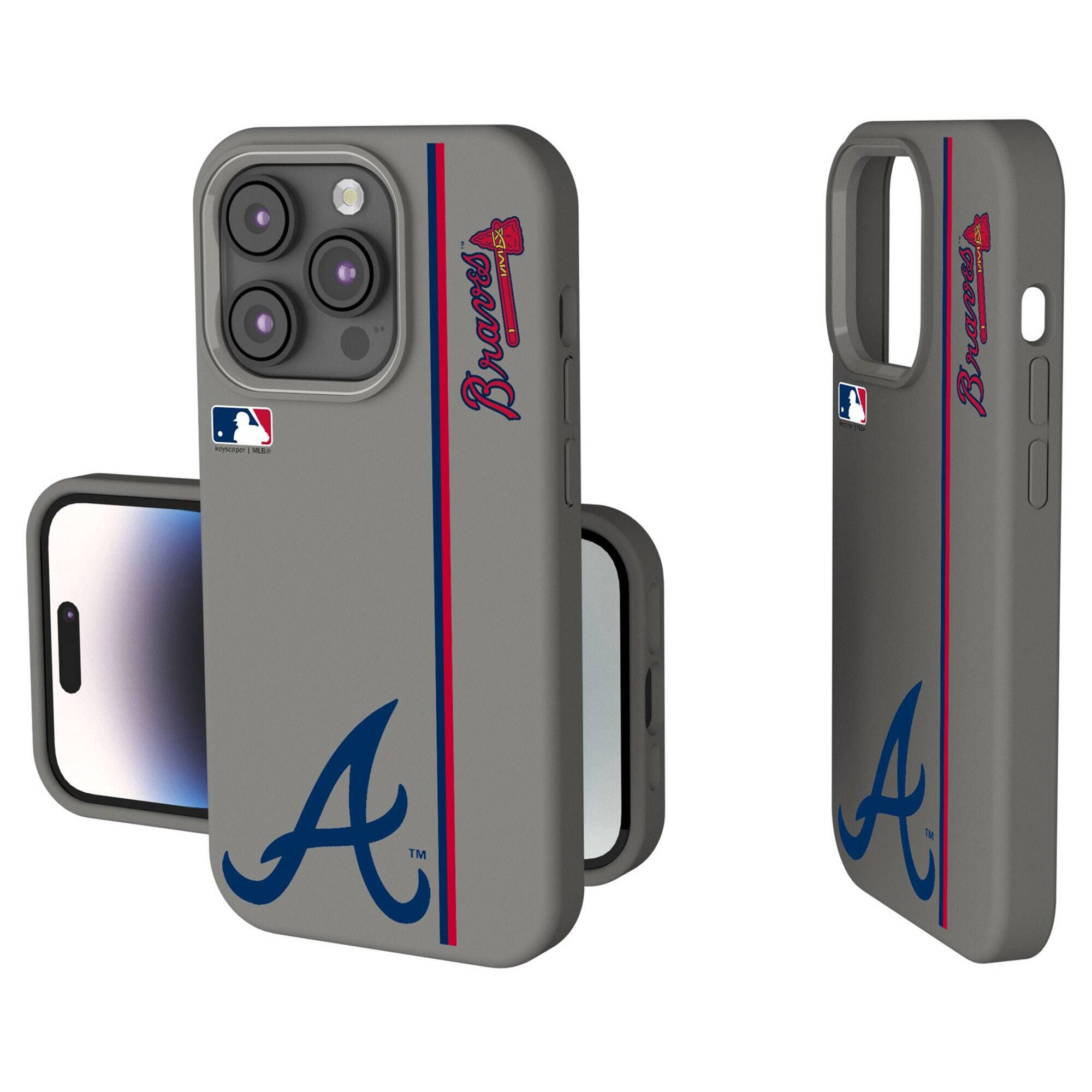 Keyscaper - MLB - Atlanta Braves iPhone Soft Touch Case - 14 - Gray