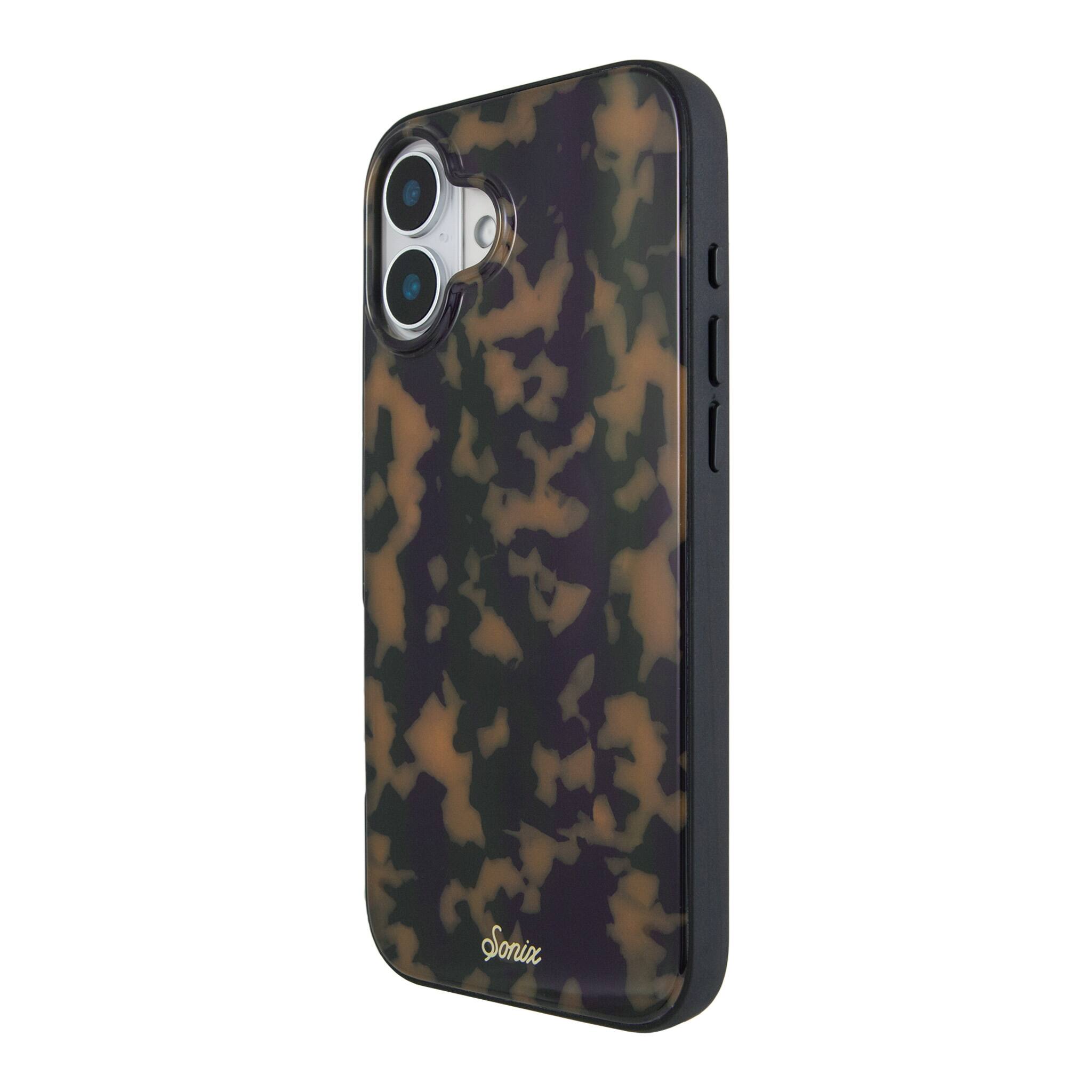 Left. Sonix - iPhone 16 Plus Case Brown Tort - Brown.