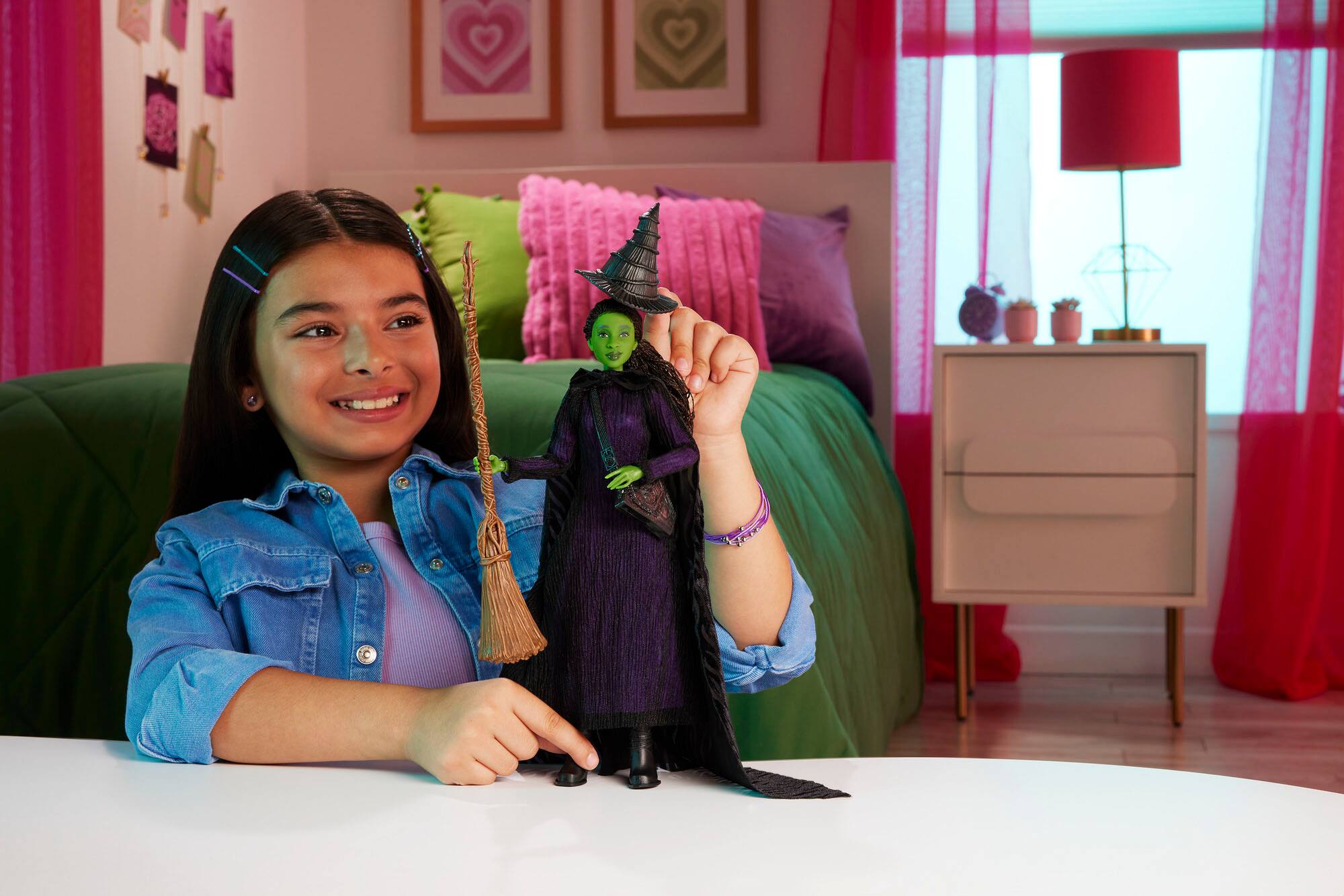 Alt View 15. Wicked - 11.4" Deluxe Elphaba Doll & Accessories.