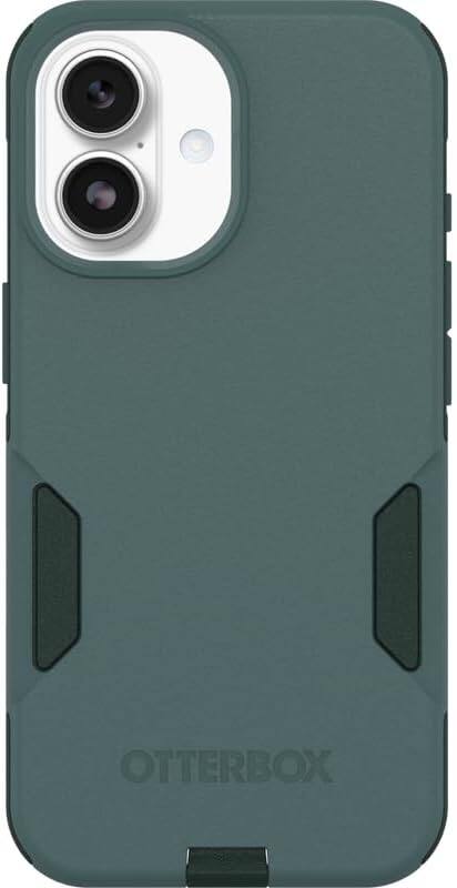 Alt View 1. OtterBox - OtterBox iPhone 17 (Only) Bundle: Commuter Series MagSafe Case & Screen Protector - Built-in magnets - Thin & Protective - Sagebrush (Green).