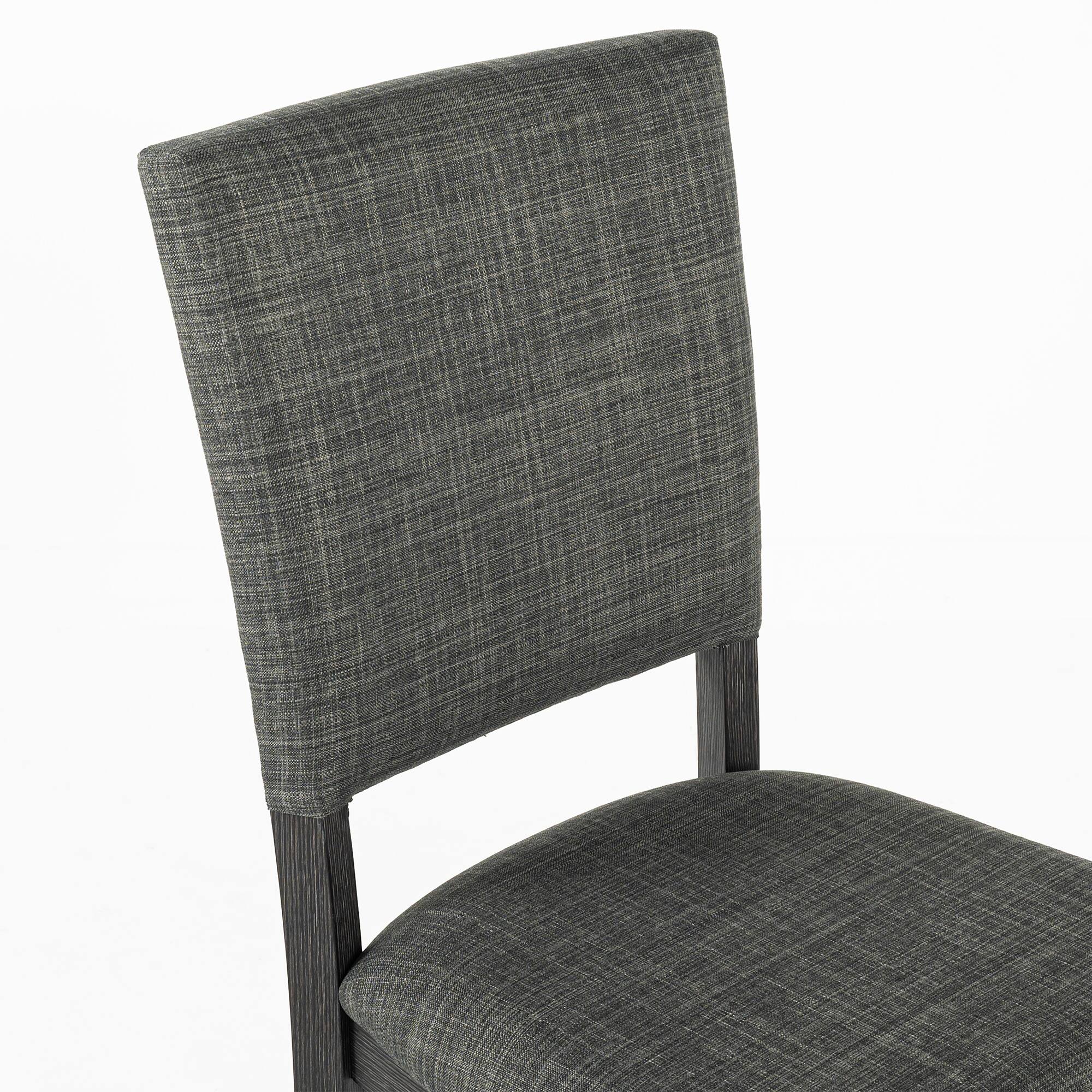 Angle. Vaczon - Set of 4 Transitional Upholstered Side Chairs Comfortable Dining or Accent Chairs for Kitchen Living Room and Office - Gray.