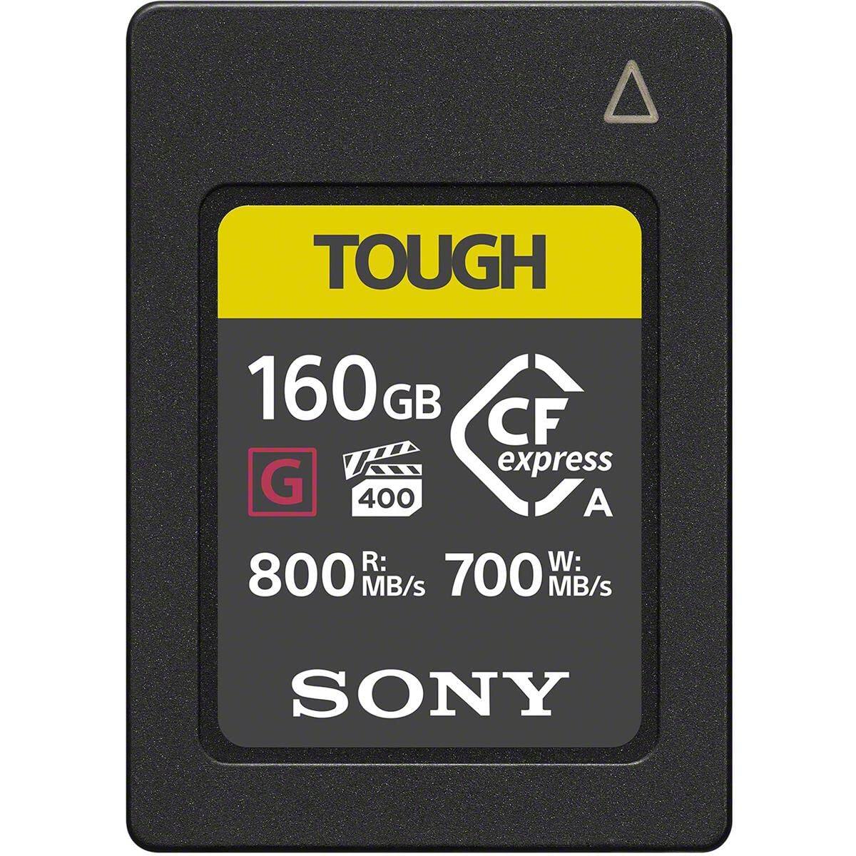 TOUGH 160GB CF express A  
G 400  
R: 800 MB/s  
W: 700 MB/s  
SONY