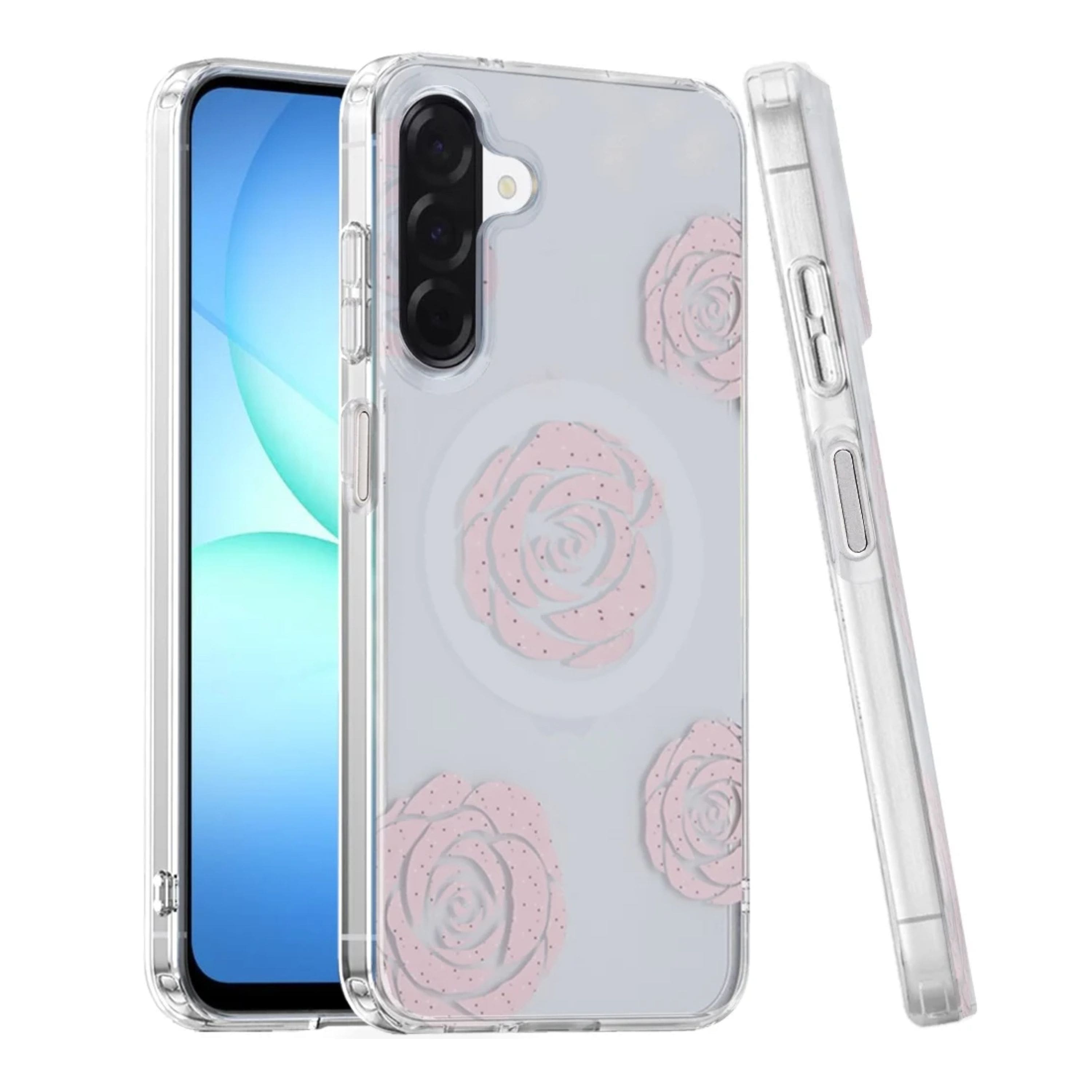 Kitcheniva - IMD Dual Layer Magnetic Circle Cover Phone Case With Tempered Glass For Samsung Galaxy A17 5G - Vintage Rose Gleam price history on PriceWatchPro