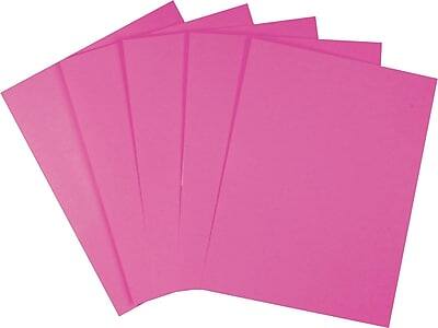Front. Staples - Staples Brights Multipurpose Paper, 24 lbs., 8.5" x 11", Fuchsia, 500/Ream (20109) - Fuchsia.