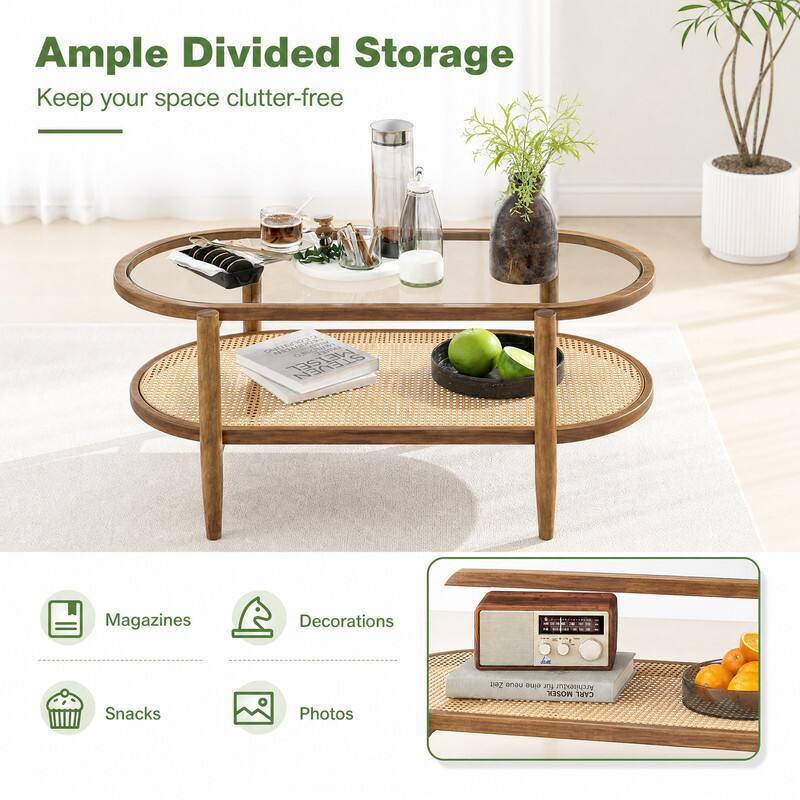 Ample Divided Storage  
Keep your space clutter-free

Magazines  
Decorations  
Snacks  
Photos