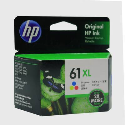 2x 61XL Remanufactured Ink Cartridges (Black & Tri-Color) For HP Envy & Deskjet Printers
