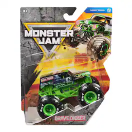 Monster Jam - 2026 Official 1:64 Grave Digger Die-Cast Truck Series 45 Legacy with BKT Tires Ages 3+ - Green