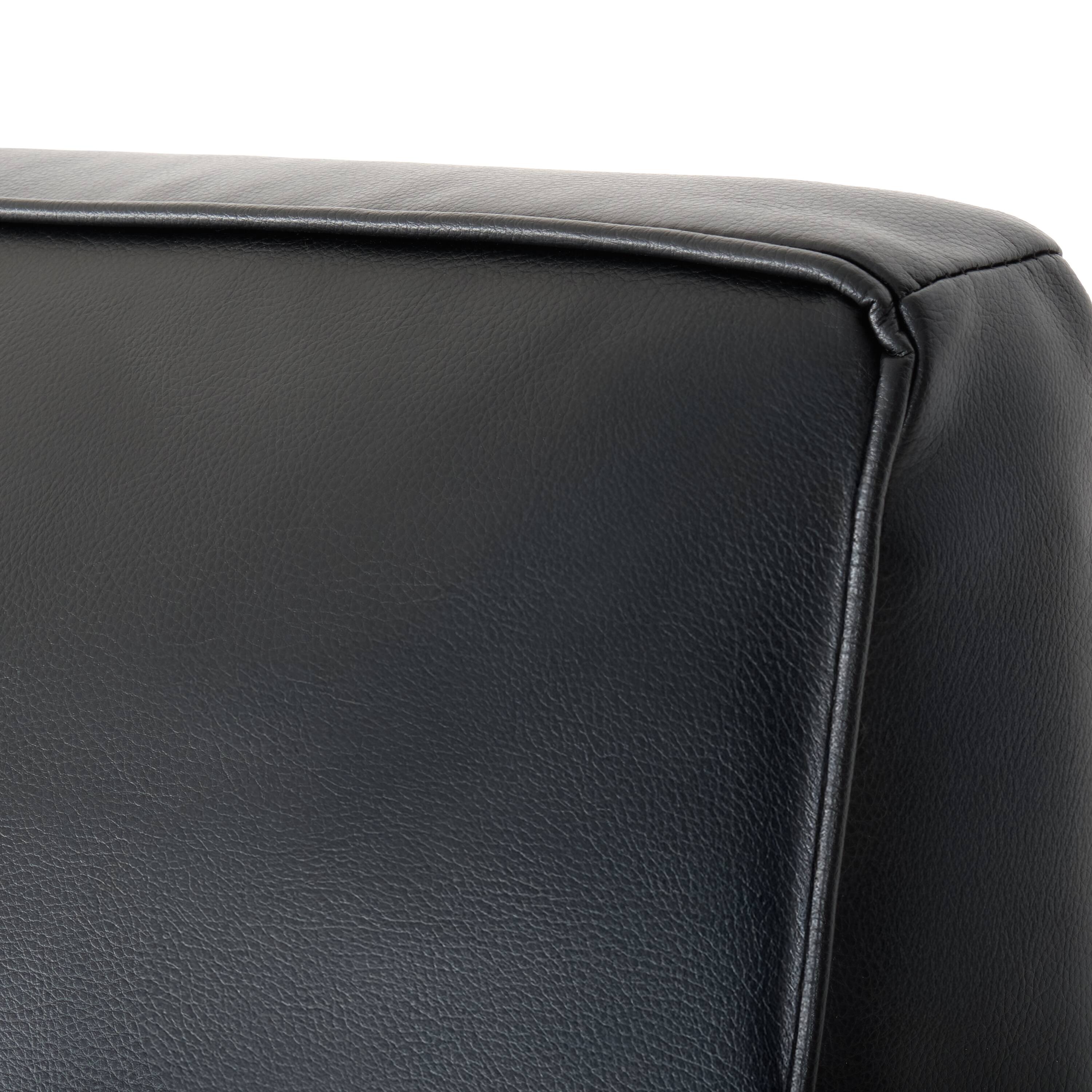 Alt View 9. CorLiving - Marin Faux Leather Upholstered Indoor Swivel Glider Manual Recliner with Steel and Engineered Wood Frame - Black.