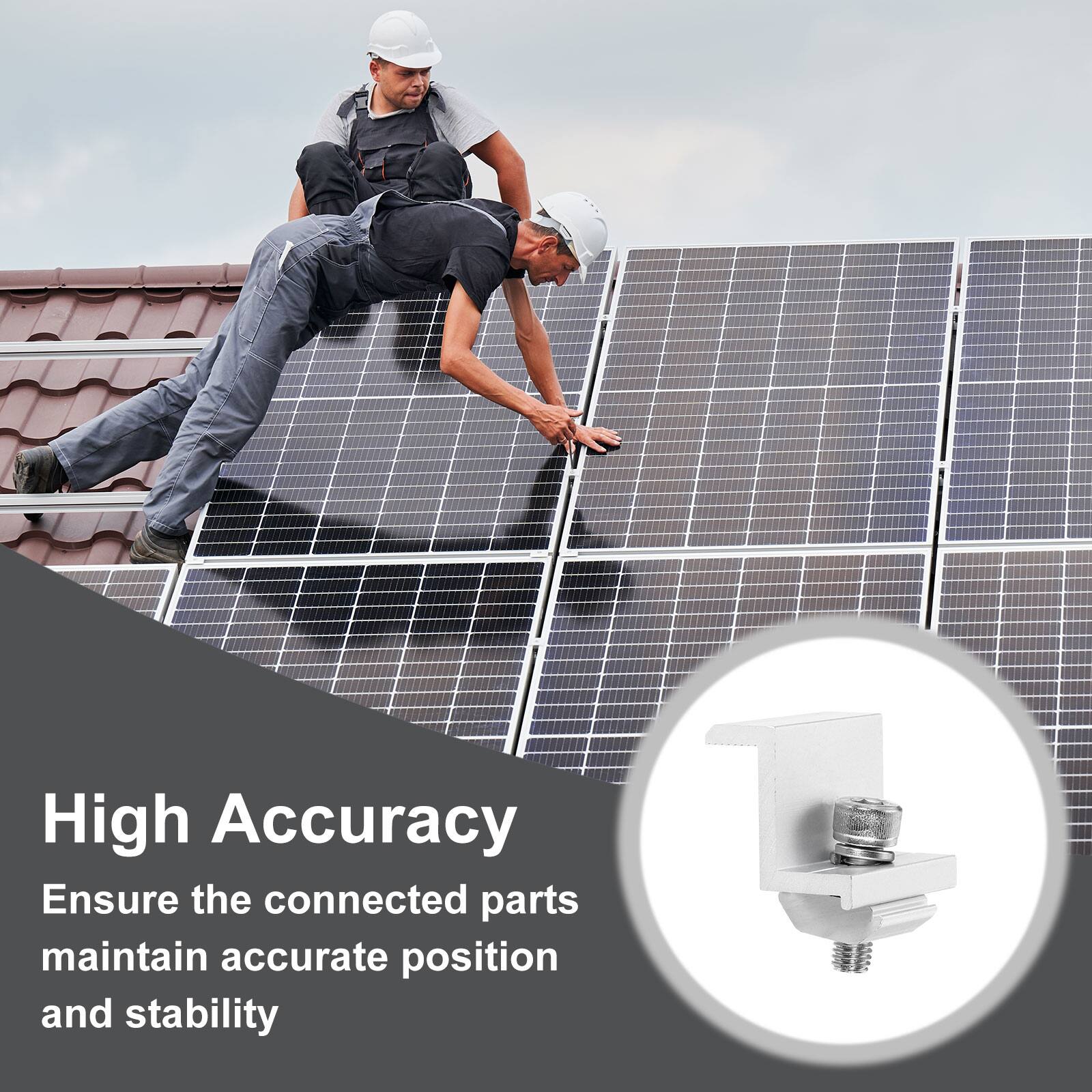 High Accuracy  
Ensure the connected parts maintain accurate position and stability