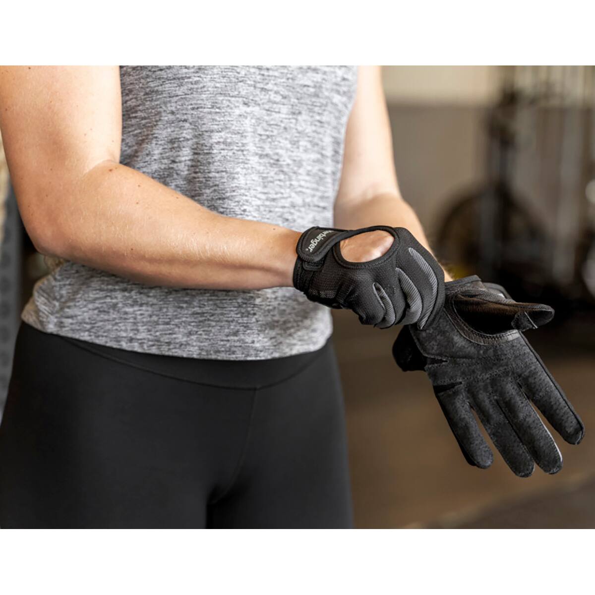 Alt View 3. Harbinger - Harbinger Women's Power Protect Fitness Gloves - Medium - Black - Black.