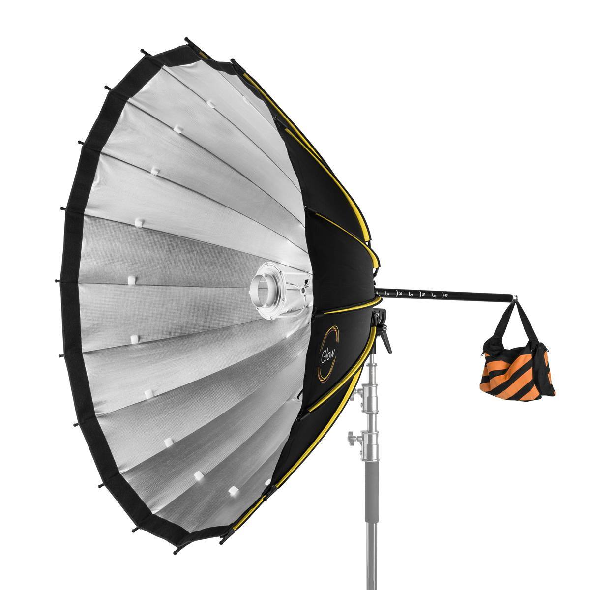 Alt View 7. Glow - Glow Profond Quick-Open 55" Parabolic Softbox w/Focusing Rod System (144cm).