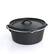 Alt View 2. MegaChef - MegaChef Pre-Seasoned Cast Iron 5-Piece Kitchen Cookware Set, Pots and Pans - Black.