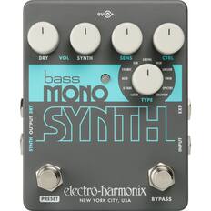 bass mono SYNTH
DRY VOL SYNTH SENS GROWL CTRL SUB WUB COSMIC UNISON ACID TWIN X-FADE SPECTRE MONO LASER TYPE OBLIVION
SYNTH OUTPUT DRY EXP OUTPUT SYNTH INPUT
electro-harmonix
NEW YORK CITY, USA
PRESET BYPASS