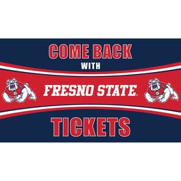 Evergreen Enterprises - Fresno State Bulldogs 28" x 16" Come Back With Tickets Door Mat - Multicolor