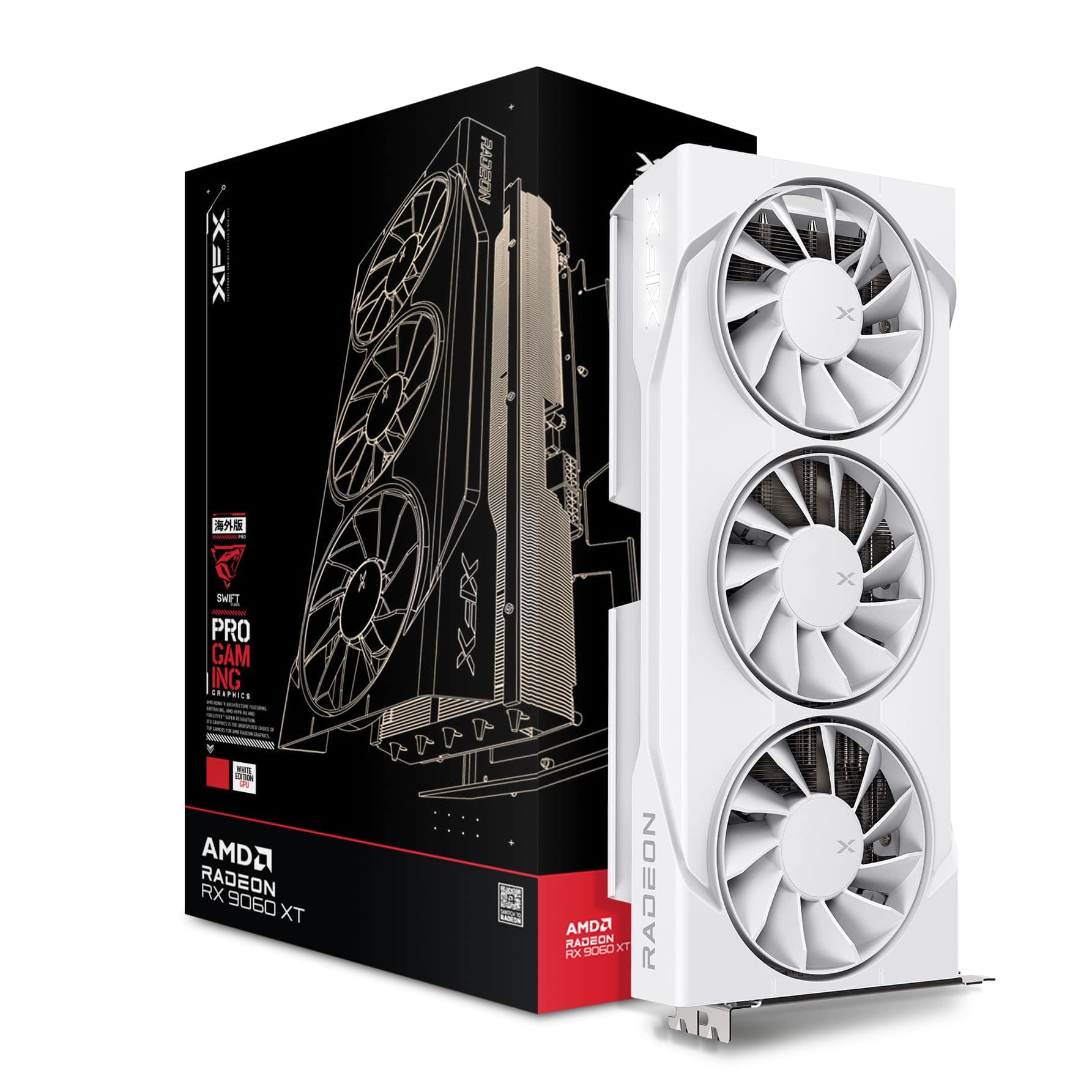 Dazzling Pops - XFX Swift AMD Radeon RX 9060 XT OC Gaming GDDR6 HDMI 2xDP AMD RDNA 4 RX 9060XT RX 96TSW8GWQ