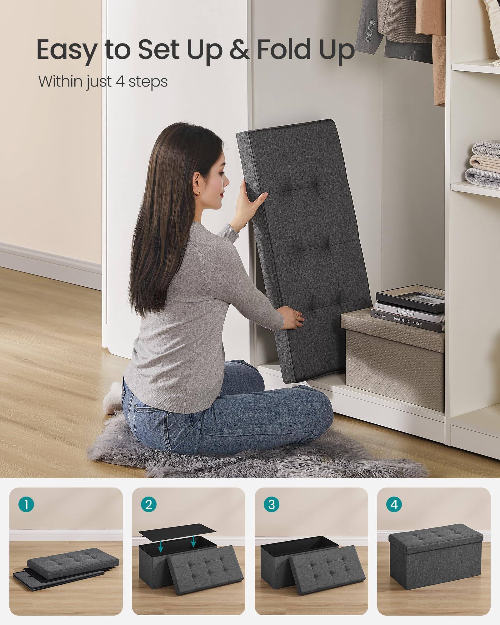 Easy to Set Up & Fold Up  
Within just 4 steps  

1  
2  
3  
4